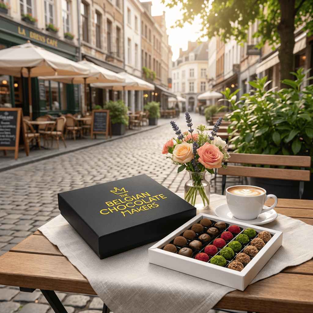 Chocolate truffles mix flavours 25 pieces 375g 5407008478001 The Belgian Chocolate Makers