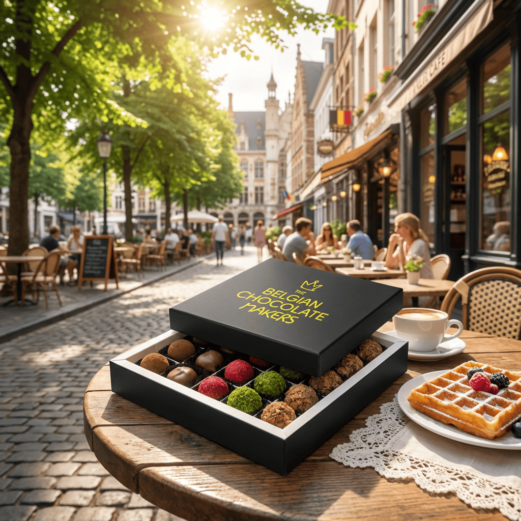 Chocolate truffles mix flavours 25 pieces 375g 5407008478001 The Belgian Chocolate Makers