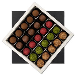 Chocolate truffles mix flavours 25 pieces 375g 5407008478001 The Belgian Chocolate Makers