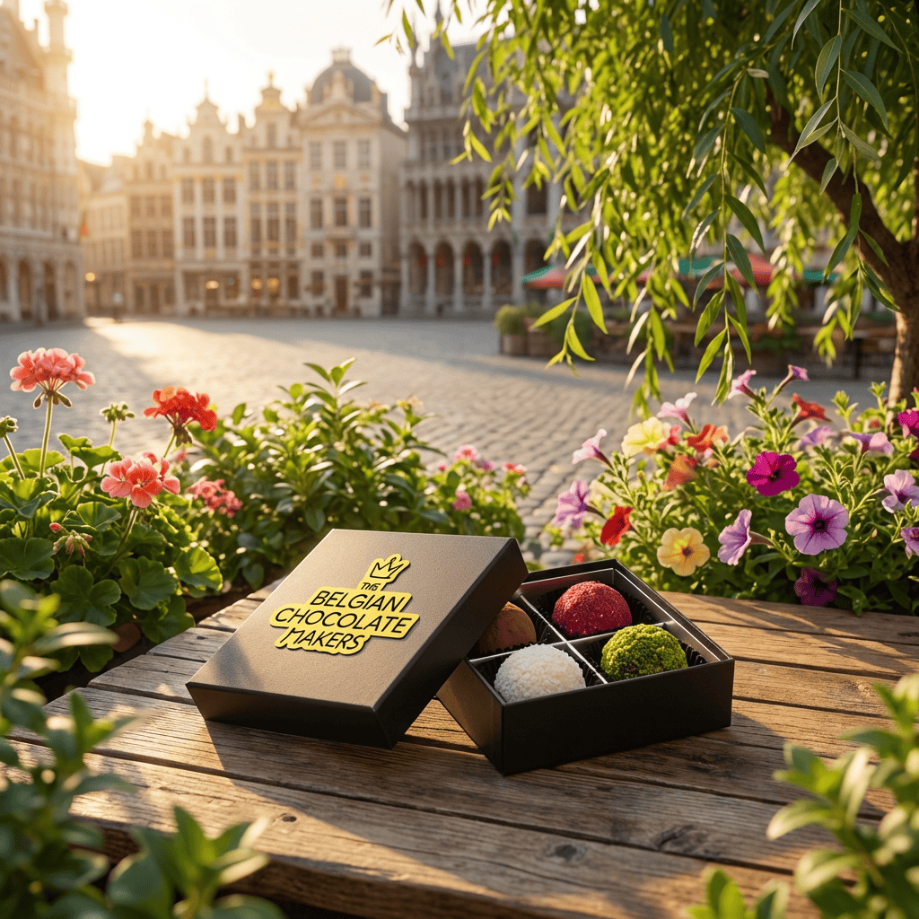 Chocolate truffles mix flavours 4 pieces 50g 5407008477998 The Belgian Chocolate Makers