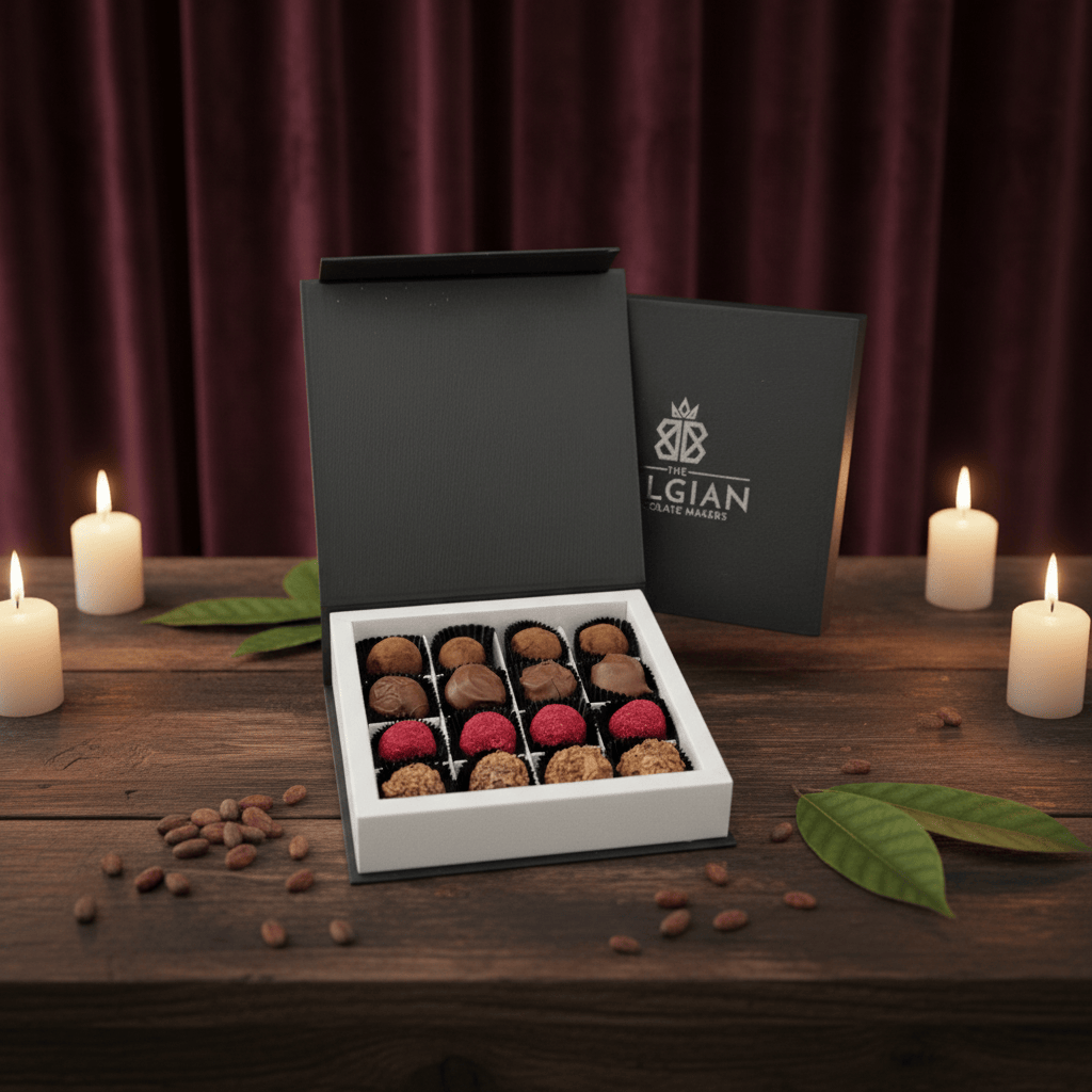 Chocolate truffles mixed flavour 16 pieces 5407008470975 The Belgian Chocolate Makers