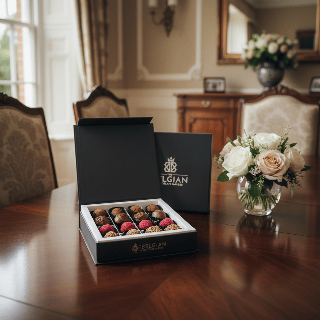 Chocolate truffles mixed flavour 16 pieces 5407008470975 The Belgian Chocolate Makers