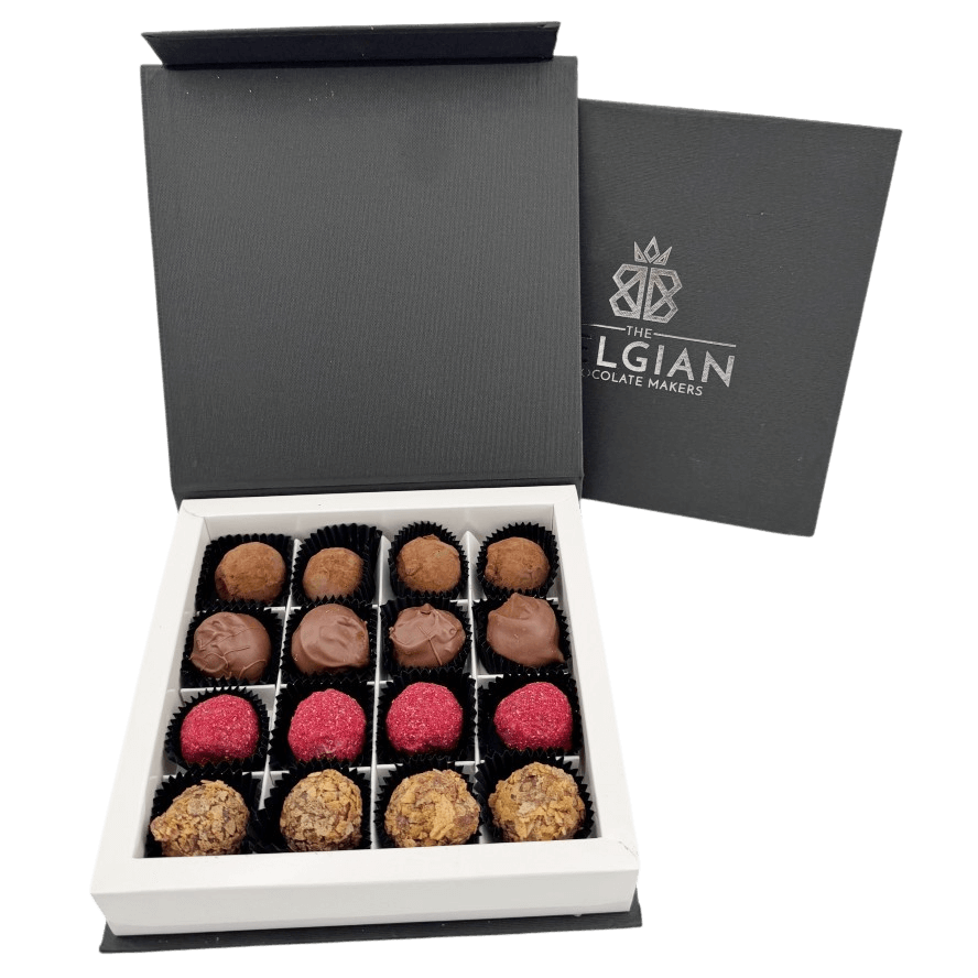 Chocolate truffles mixed flavour 16 pieces 5407008470975 The Belgian Chocolate Makers