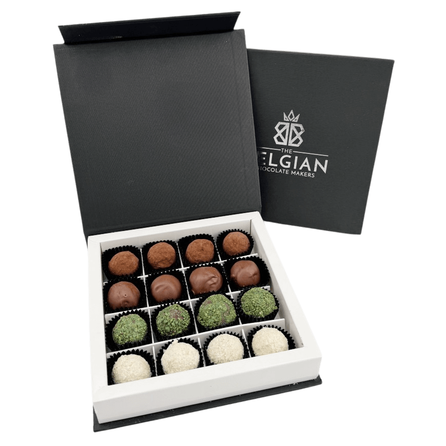 Chocolate truffles mixed flavour 16 pieces 5407008470982 The Belgian Chocolate Makers