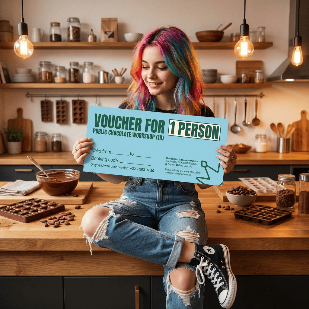 Chocolate workshop gift voucher The Belgian Chocolate Makers