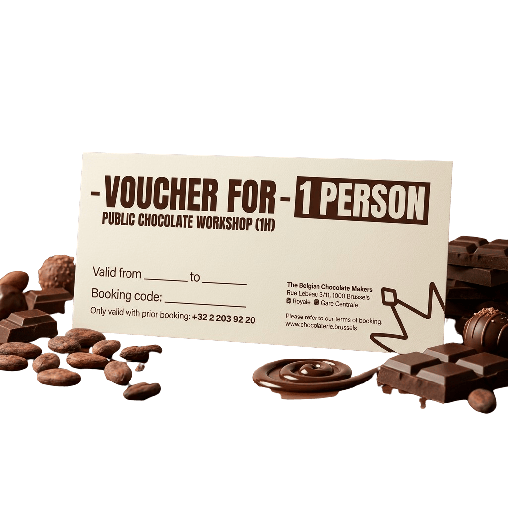 Chocolate workshop gift voucher The Belgian Chocolate Makers