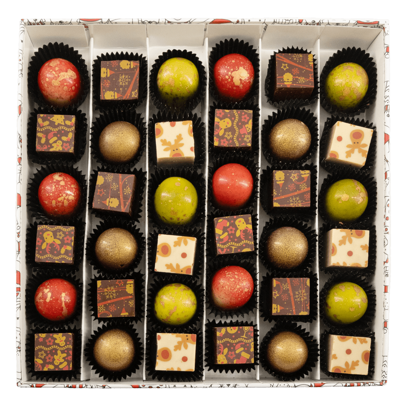 Christmas box 36 pralines 540g 5407008477950 The Belgian Chocolate Makers