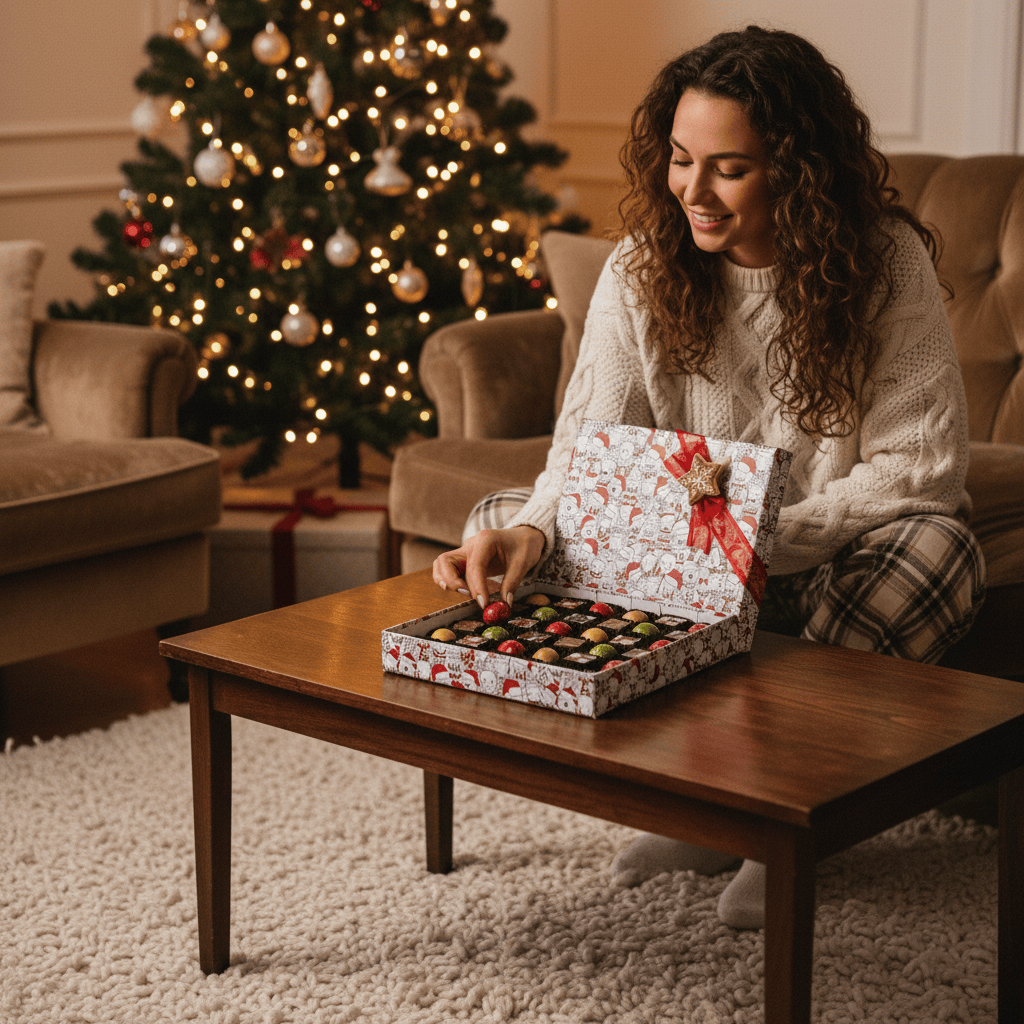 Christmas box 36 pralines 540g 5407008477950 The Belgian Chocolate Makers