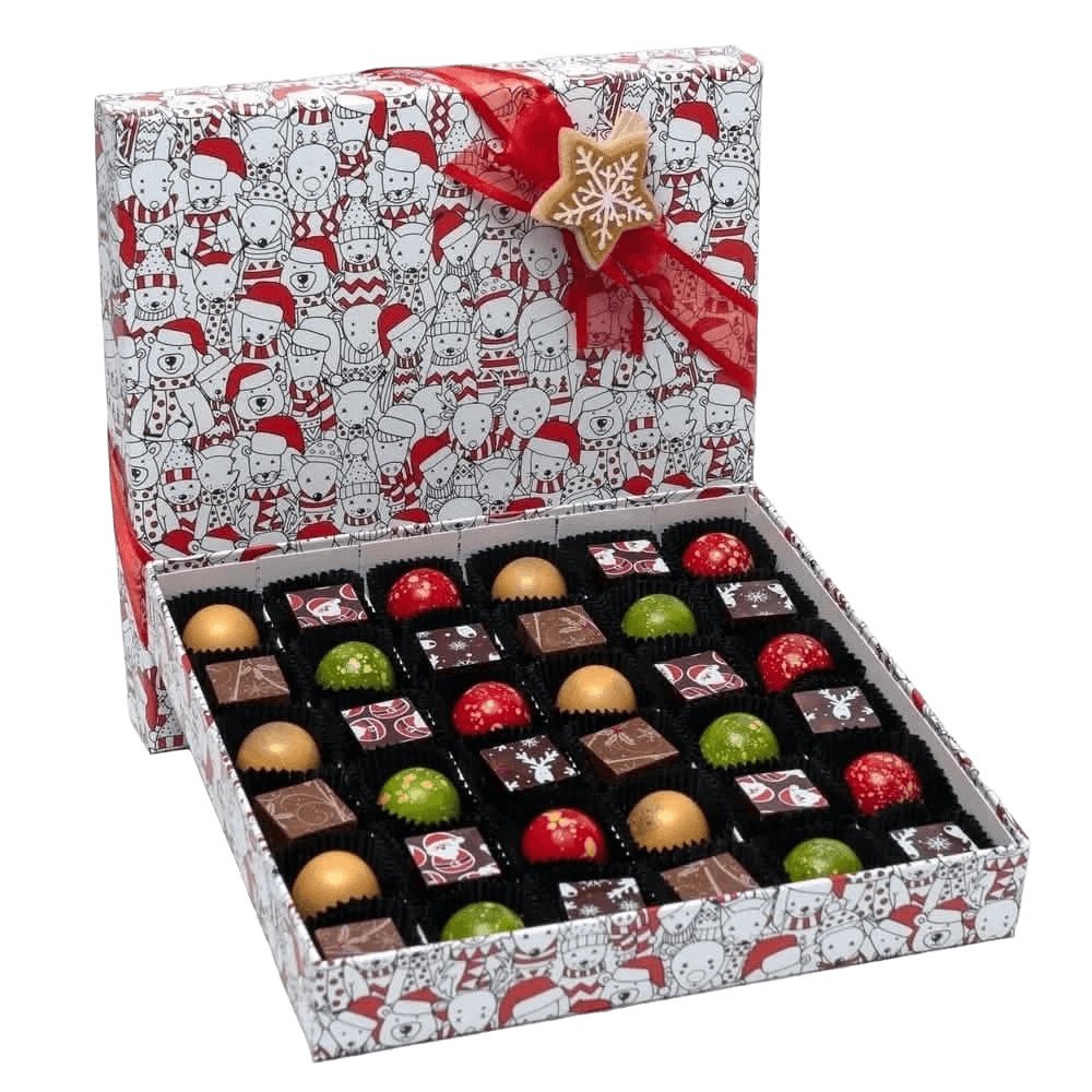 Christmas box 36 pralines 540g 5407008477950 The Belgian Chocolate Makers