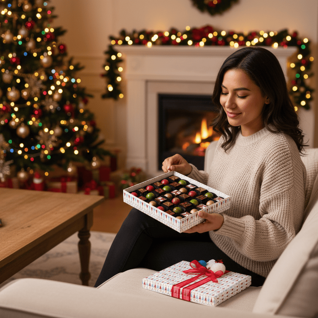 Christmas box my bear friend 40 pralines 570g 5407008478568 The Belgian Chocolate Makers