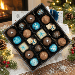 Christmas "star night" box 20 pralines and truffles 300g 5407008470067 The Belgian Chocolate Makers