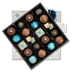 Christmas "star night" box 20 pralines and truffles 300g 5407008470067 The Belgian Chocolate Makers