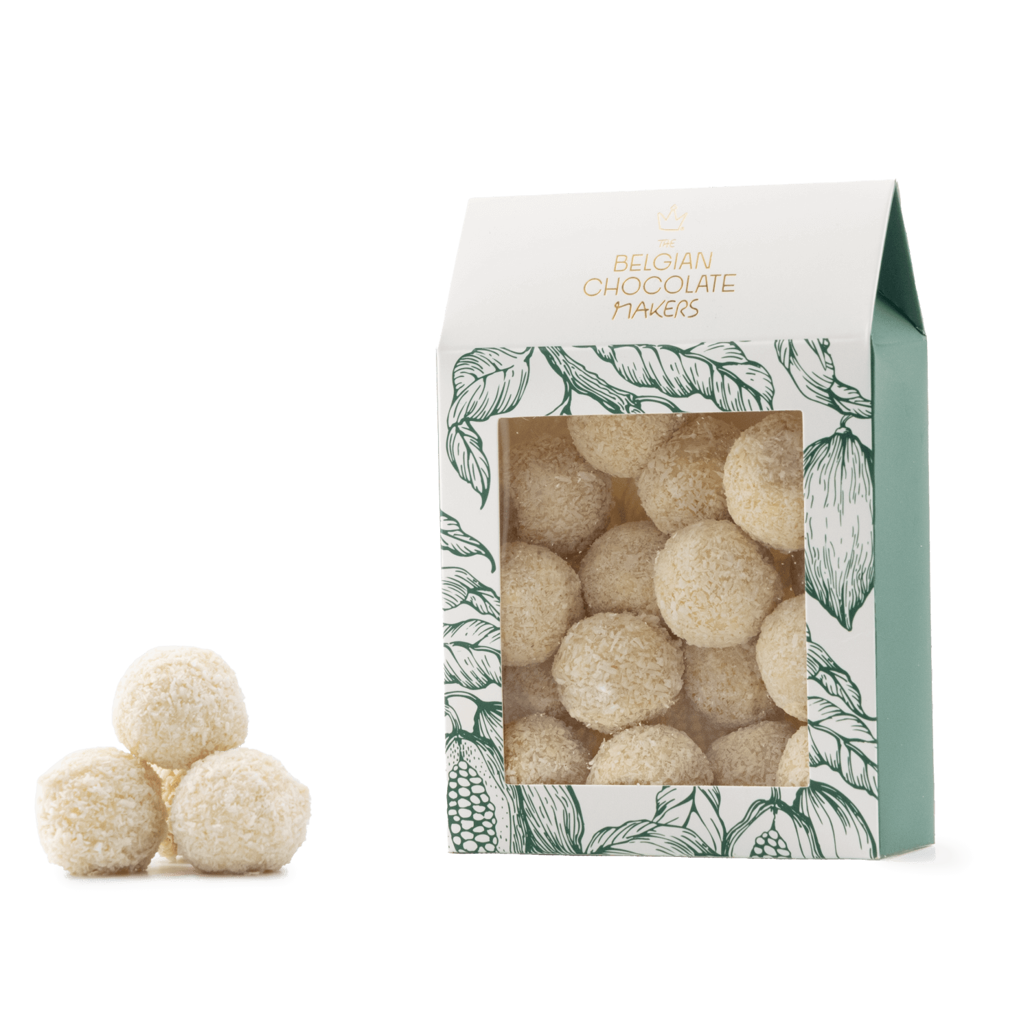 Zakje Belgische truffels met kokoslaag 160g