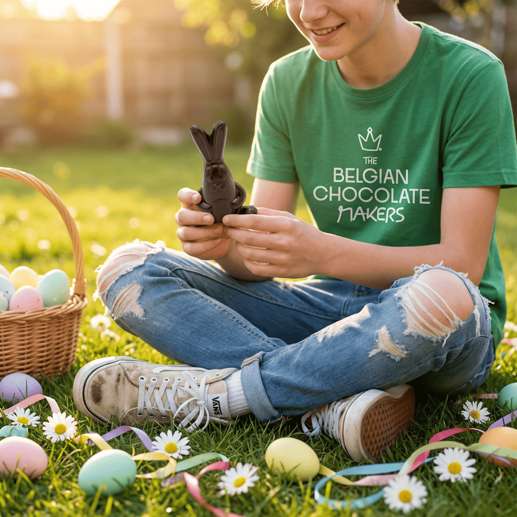 Cool dark chocolate bunny 30g 5407008471880 The Belgian Chocolate Makers