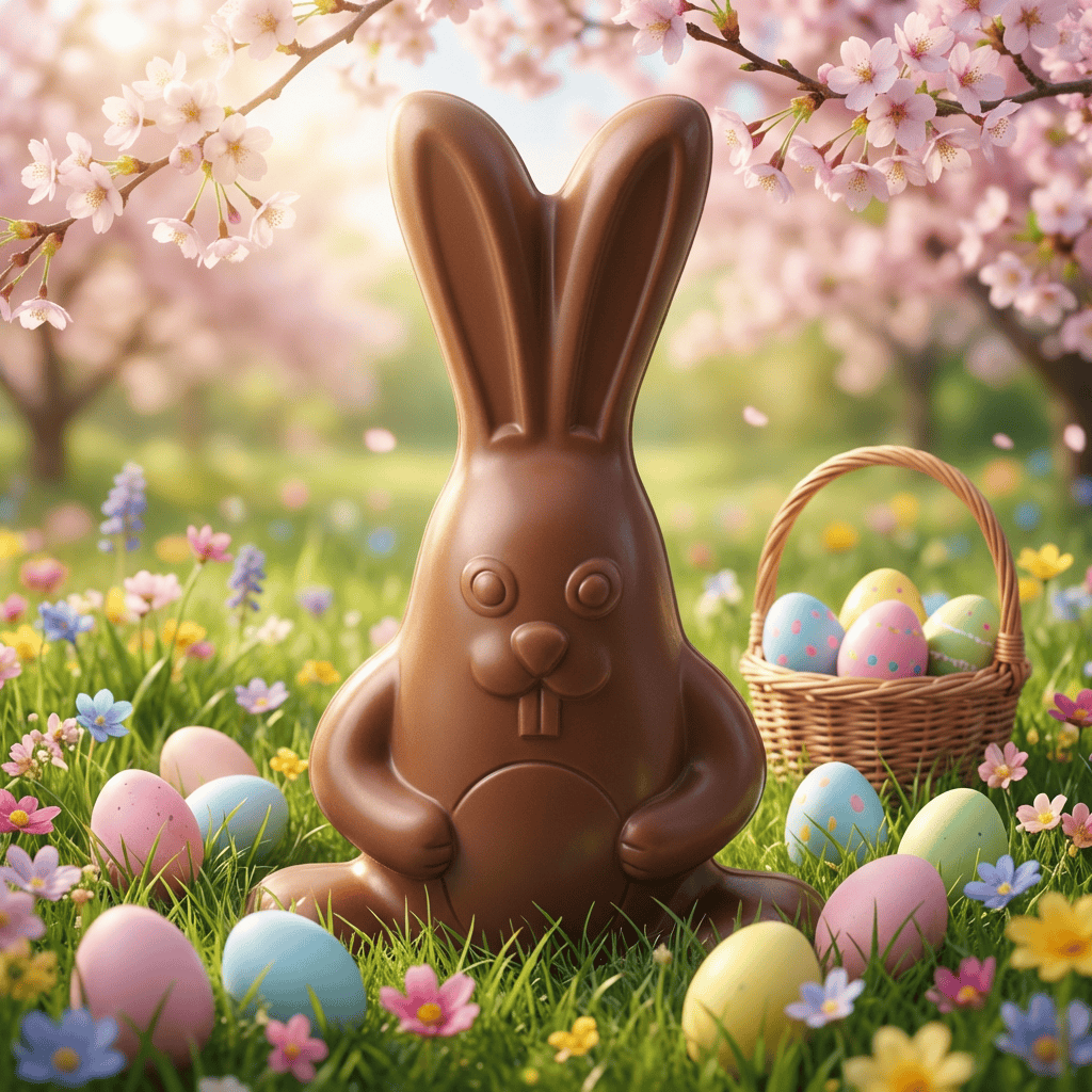 Cool milk chocolate bunny 170g 5407008475048 The Belgian Chocolate Makers