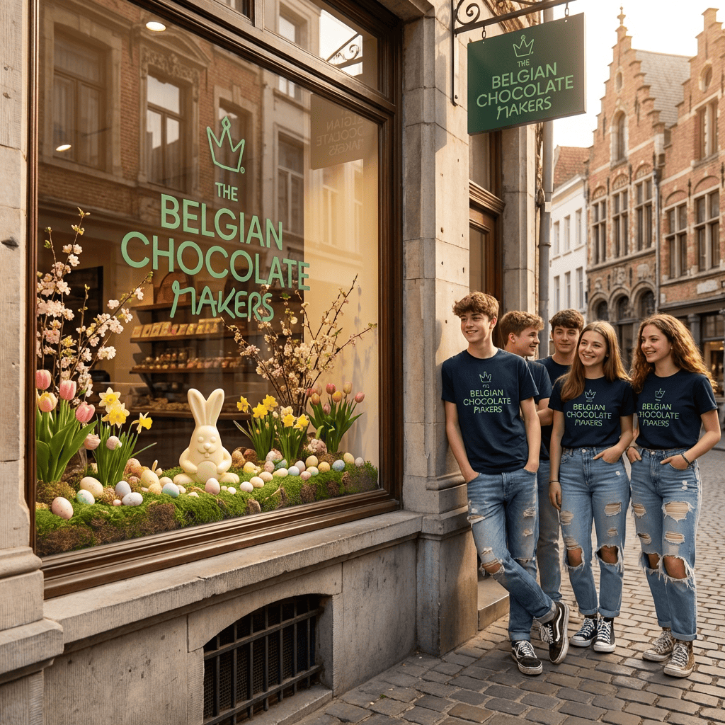 Cool white chocolate bunny 170g 5407008475062 The Belgian Chocolate Makers