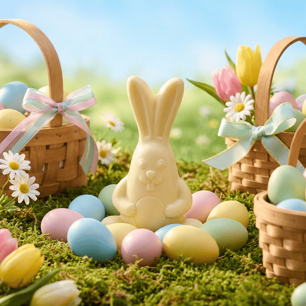 Cool white chocolate bunny 30g 5407008471910 The Belgian Chocolate Makers