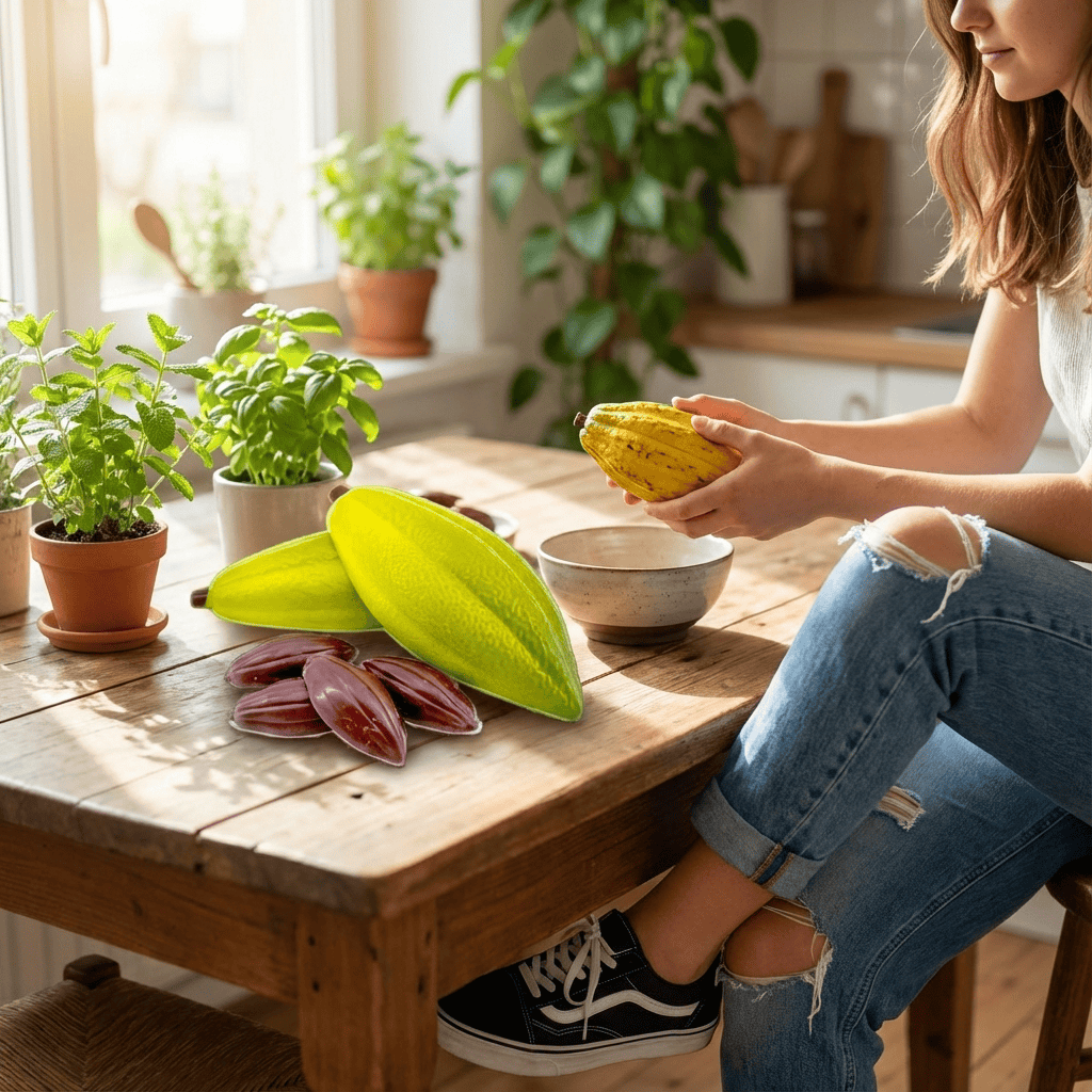 Dark chocolate cacao pod with pralines 100g 5407008478940 The Belgian Chocolate Makers