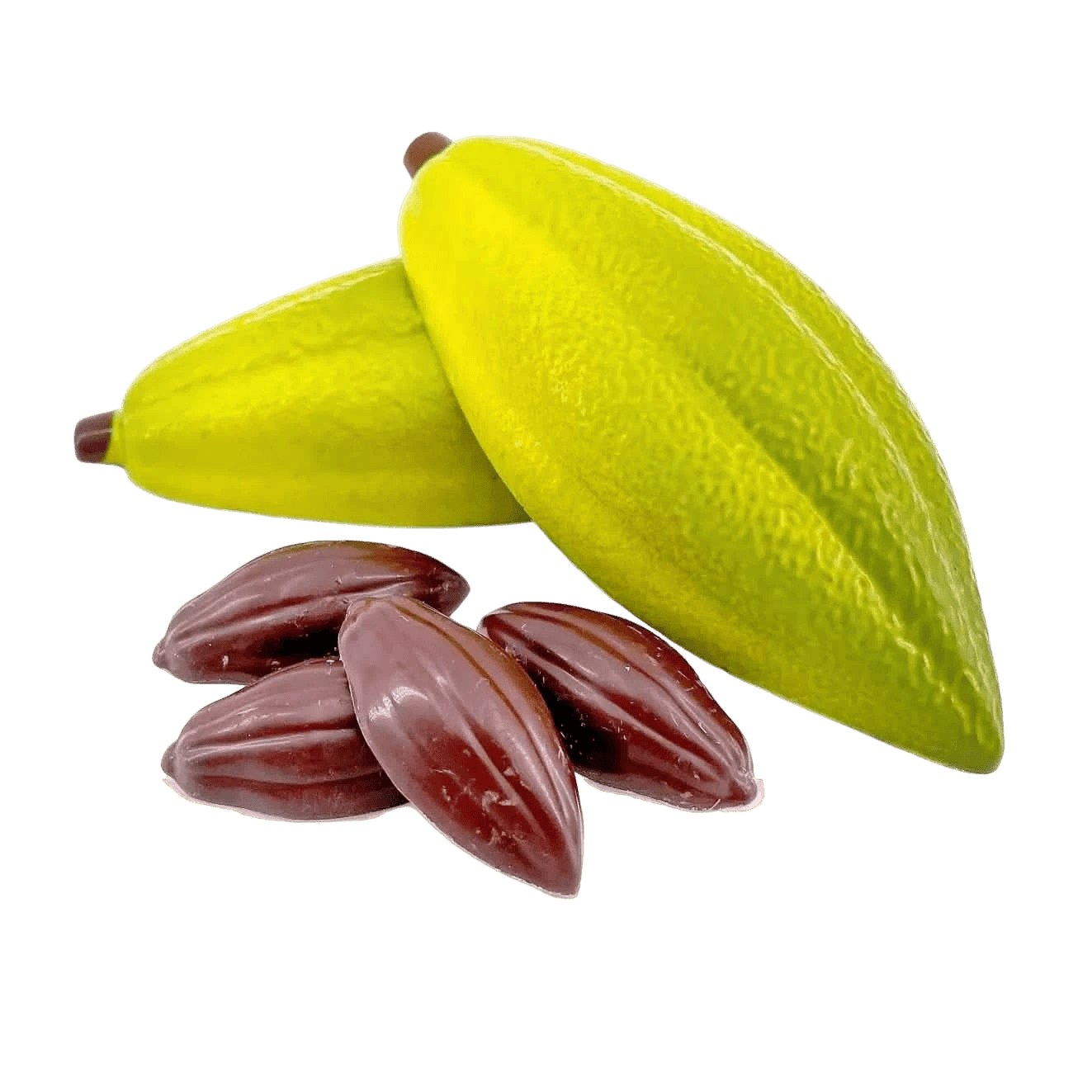 Dark chocolate cacao pod with pralines 100g 5407008478940 The Belgian Chocolate Makers