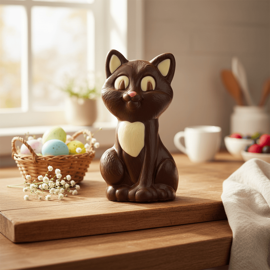 Dark chocolate cat 100g 5407008478407 The Belgian Chocolate Makers