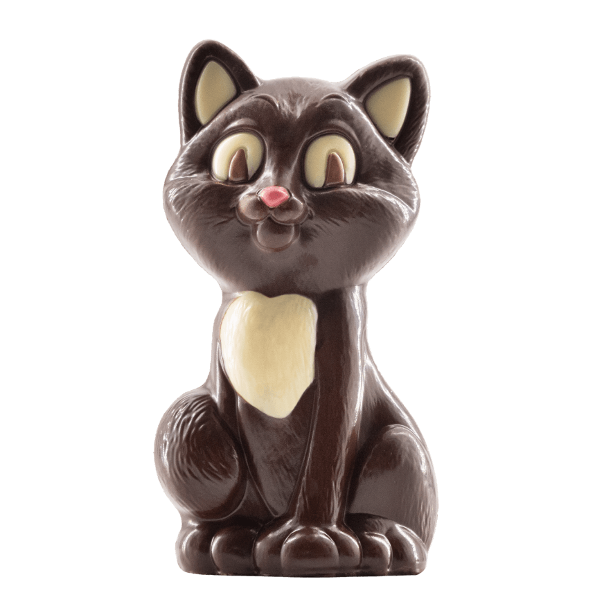 Dark chocolate cat 100g 5407008478407 The Belgian Chocolate Makers