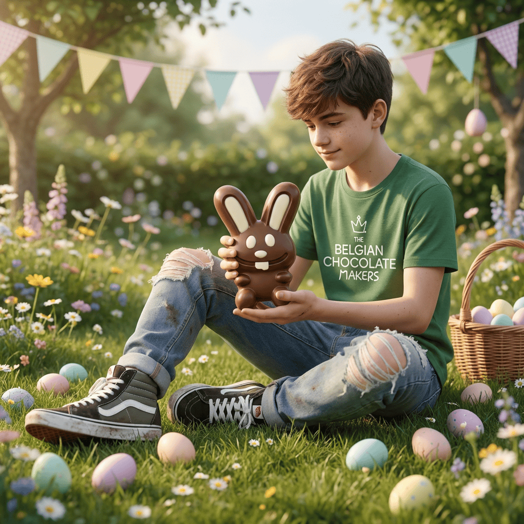 Dark chocolate crazy bunny 130g 5407008471927 The Belgian Chocolate Makers