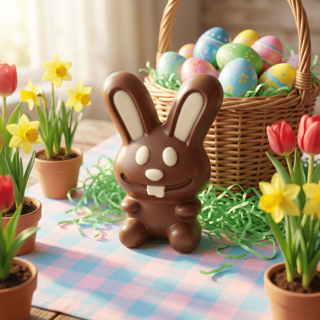 Dark chocolate crazy bunny 130g 5407008471927 The Belgian Chocolate Makers