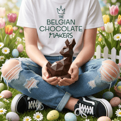 Dark chocolate diamond bunny 45g 5407008471965 The Belgian Chocolate Makers