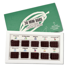 Dark chocolate discovery box with 30 mini bars 5407008478186 The Belgian Chocolate Makers