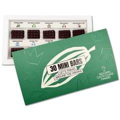 Dark chocolate discovery box with 30 mini bars 5407008478186 The Belgian Chocolate Makers