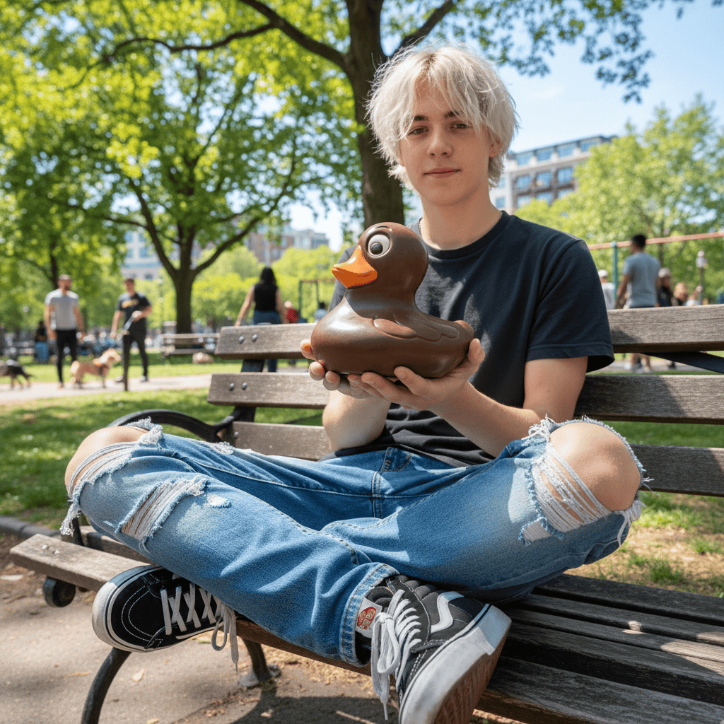 Dark chocolate duck 420g 5407008475192 The Belgian Chocolate Makers