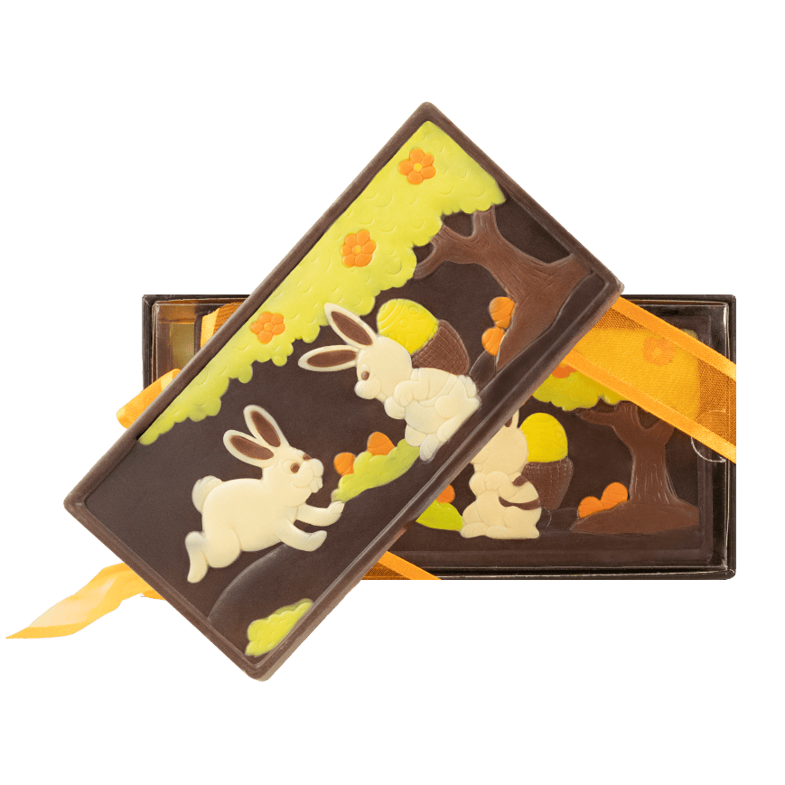 Dark chocolate Easter bar 120g 5407008477431 The Belgian Chocolate Makers