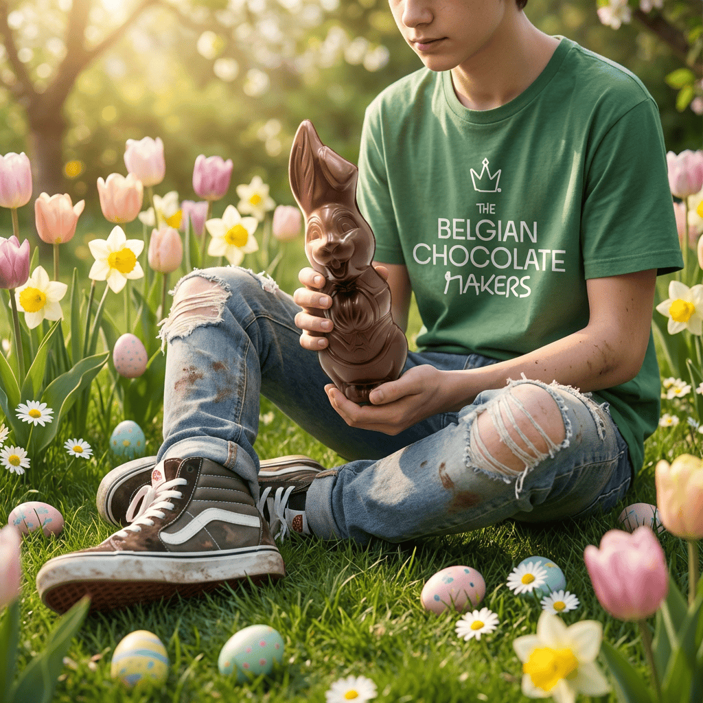 Dark chocolate Easter bunny 400g 5407008472016 The Belgian Chocolate Makers