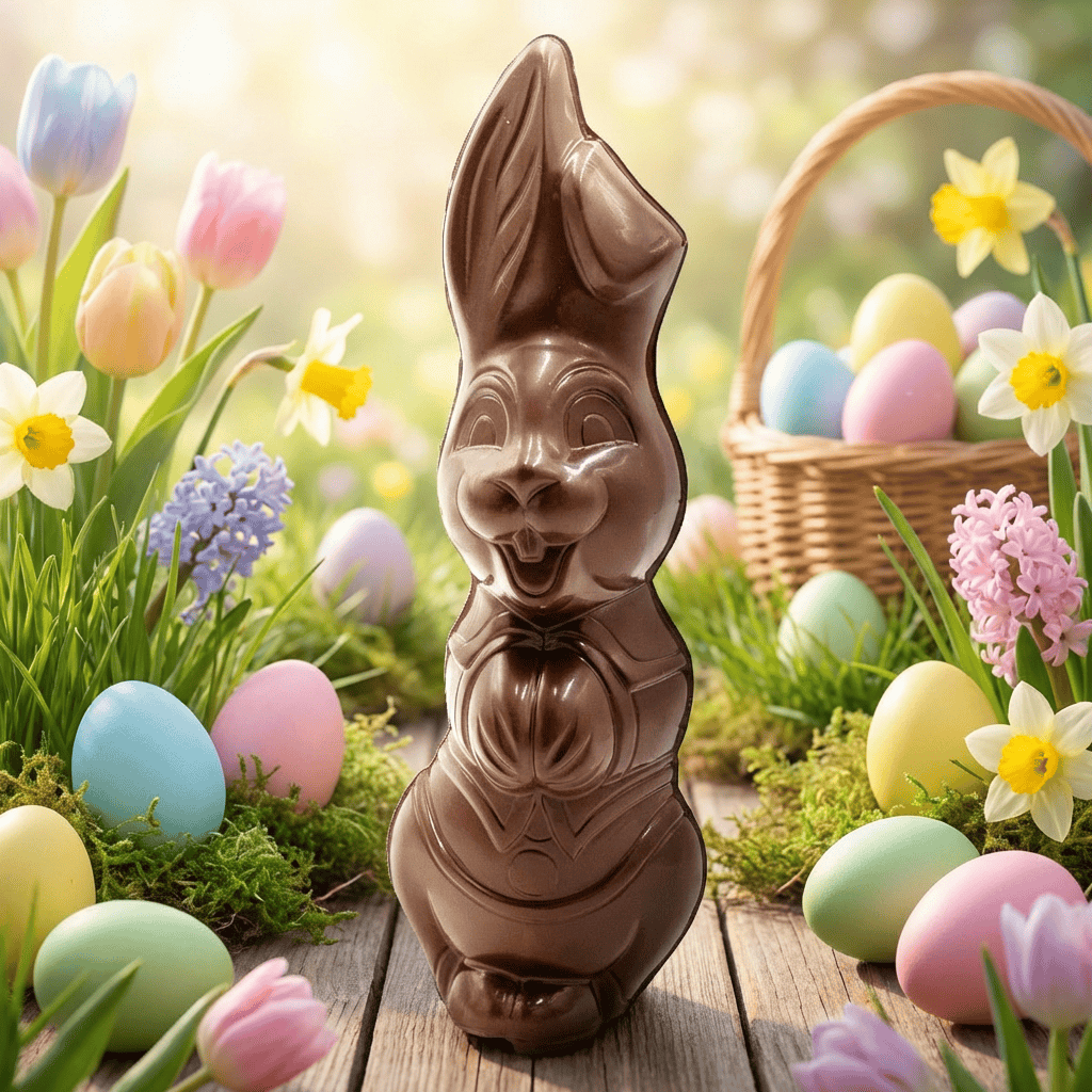Dark chocolate Easter bunny 400g 5407008472016 The Belgian Chocolate Makers