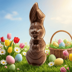 Dark chocolate Easter bunny 400g 5407008472016 The Belgian Chocolate Makers