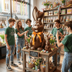 Dark chocolate giant Easter bunny 3kgs 5407008477301 The Belgian Chocolate Makers