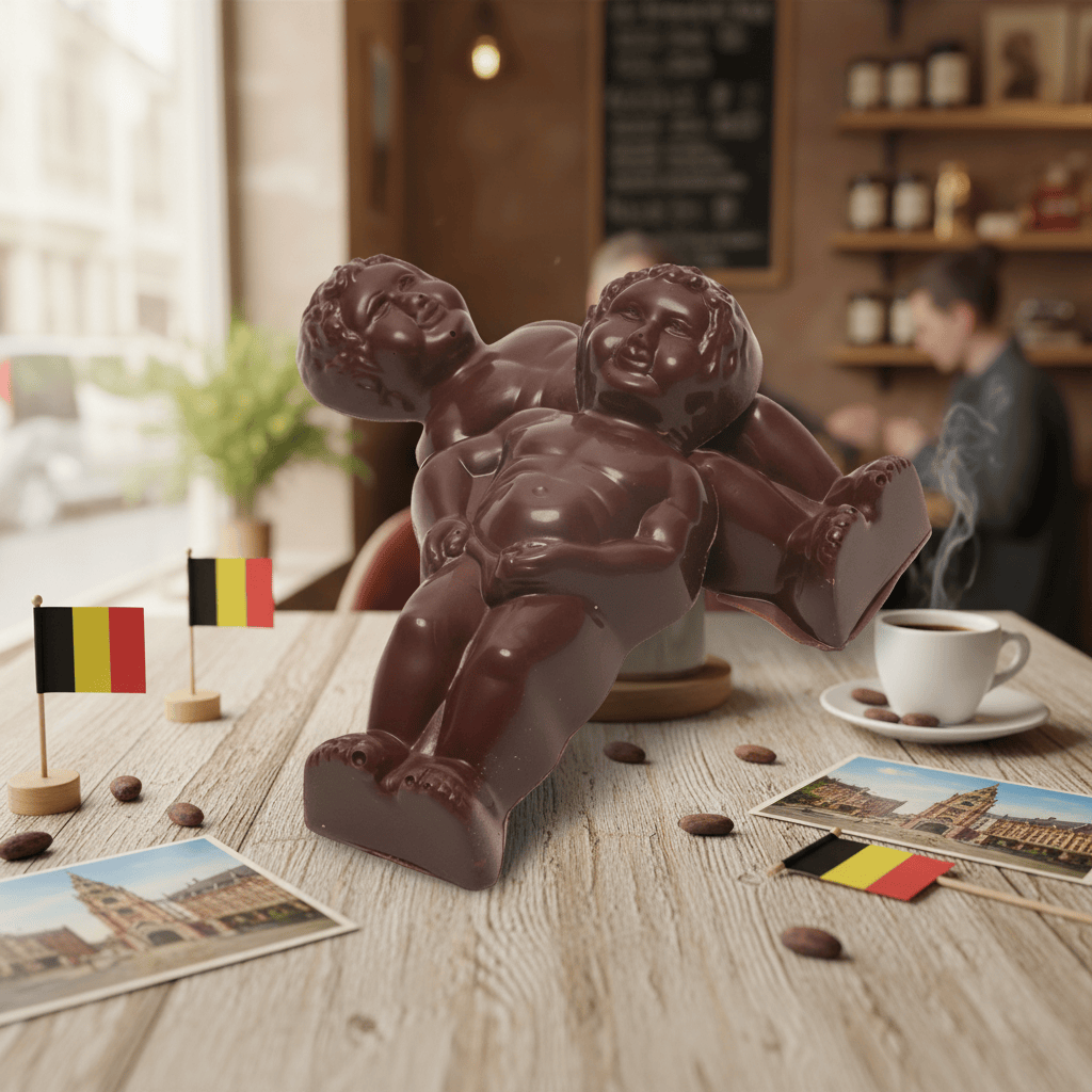 Dark chocolate Manneken Pis 2x20g 5407008470487 The Belgian Chocolate Makers