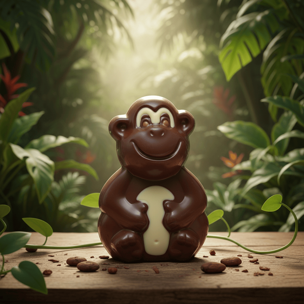 Dark chocolate monkey 100g 5407008476038 The Belgian Chocolate Makers