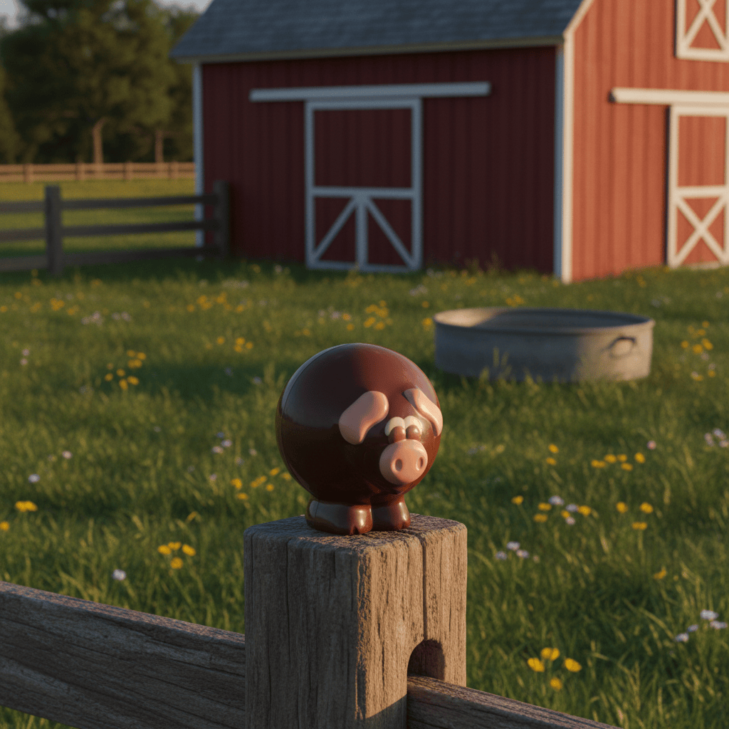 Dark chocolate pig 130g - The Belgian Chocolate Makers