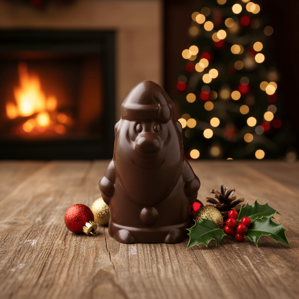 Dark chocolate Santa Claus 150g 5407008471149 The Belgian Chocolate Makers