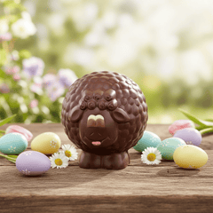 Dark chocolate sheep 130g 5407008476526 The Belgian Chocolate Makers