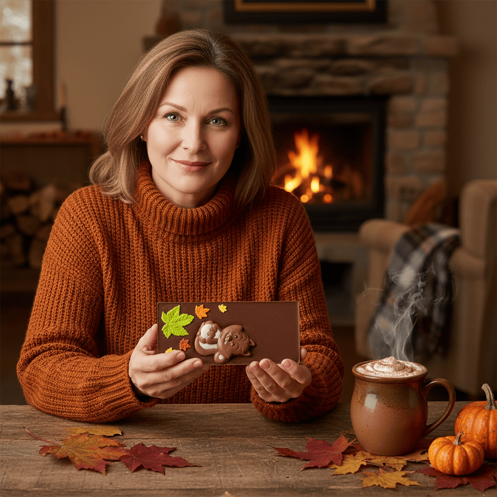 Dark chocolate squirrel bar 125g 5407008476786 The Belgian Chocolate Makers