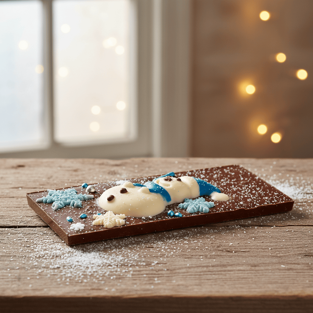 Dark chocolate winter bar 120g 5407008477103 The Belgian Chocolate Makers