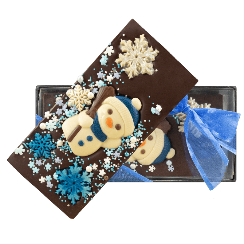 Dark chocolate winter bar 120g 5407008477103 The Belgian Chocolate Makers