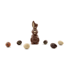 Easter chocolate eggs (20) with chocolate bunny 5407008478117 The Belgian Chocolate Makers