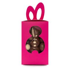Easter chocolate eggs (20) with chocolate bunny 5407008478117 The Belgian Chocolate Makers