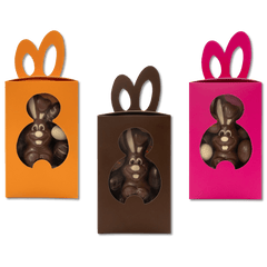 Easter chocolate eggs (20) with chocolate bunny 5407008478117 The Belgian Chocolate Makers