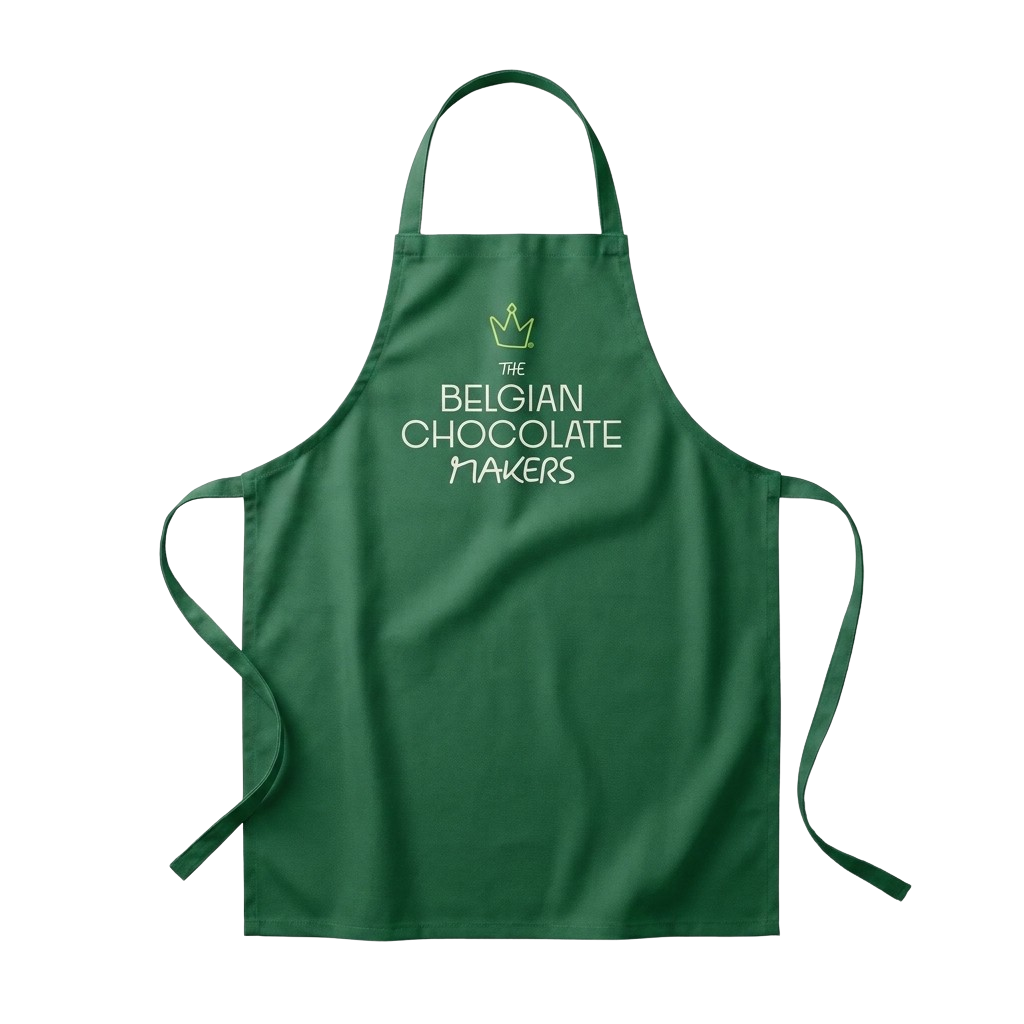 Embroidered green apron (adult size)