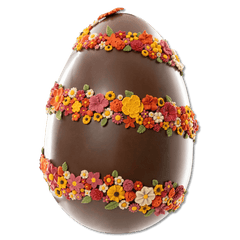 Flowers Easter giant egg milk chocolate 4.5kg 5407008479671 The Belgian Chocolate Makers