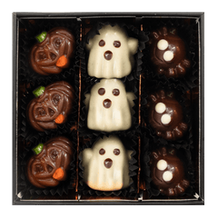 Halloween box of 9 Belgian pralines 135g 5407008470173 The Belgian Chocolate Makers